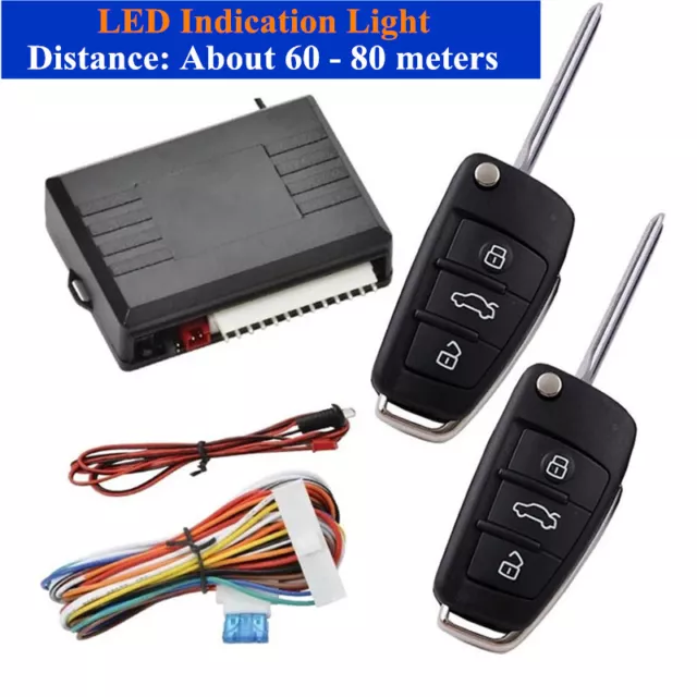 US Auto Car Remote Central Kit Door Lock Locking Keyless Entry System Set DC 12V