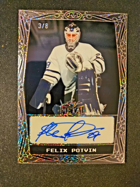 2024 Leaf Metal Legends of Hockey Felix Potvin Autograph # /8 Toronto Maple Leaf