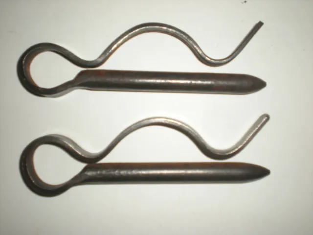 Iron Ox-bow Pin Oxbow Oxen Yoke fastener Cotter Rare Antique Hand Wrought Iron