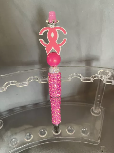 Fancy BLING PINK Beaded Pen Design Inspired Breast Cancer Awareness Custom Made