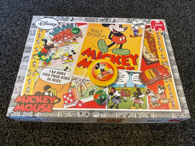 DISNEY JUMBO 1000 PIECE JIGSAW - WALT DISNEY'S MICKEY MOUSE Cartoon ...