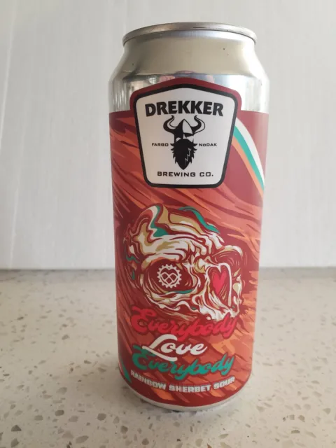 Drekker Brewing Craft Beer *Empty* Can Everybody Love Everybody Sour