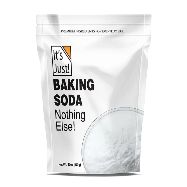 It's Just - Baking Soda, Sodium Bicarbonate, Food Grade, Made in USA (1.25 Pound