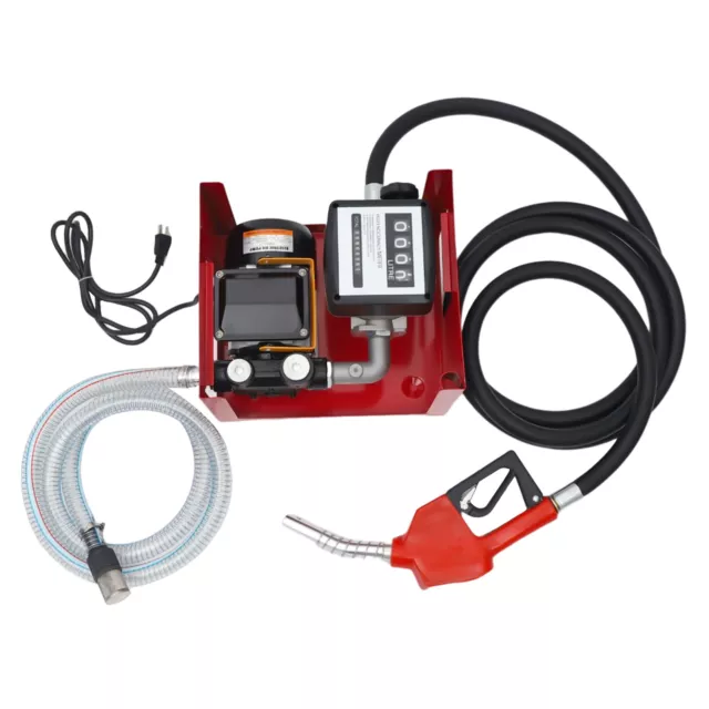 110V 550W Electric Fuel Transfer Pump Big Flow Rate With Fuel Meter Nozzle 60L/m