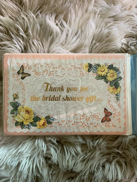 American Greetings Vintage 1970s Thank You Cards Bridal Shower
