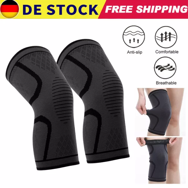 2x Knie Bandagen Sportbandage Knie Schoner Kniestütze Knie Schutz Gelenk Verband