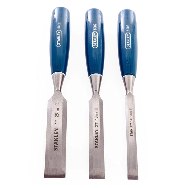 Stanley 0-16-128 5002 Bevel Edge Chisel Set 3