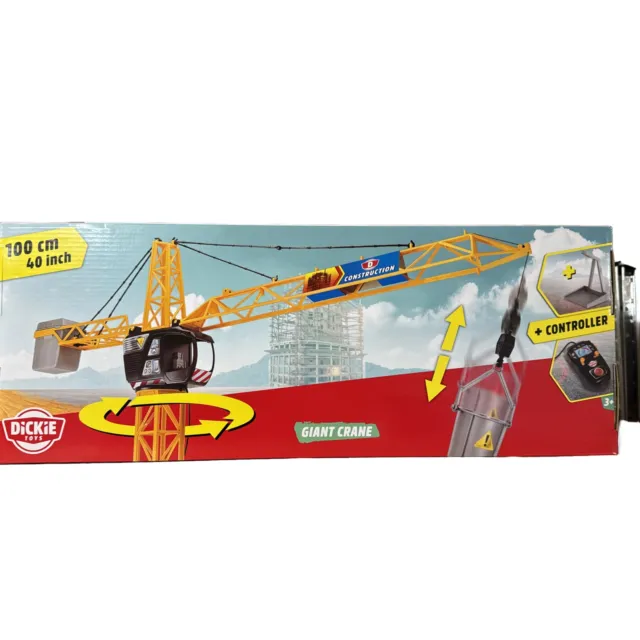 Dickie Toys Giant Crane Grosser Kran,100cm ElektrischerKran Ferngesteuert