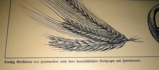 Bild einer Lithographie-Steindruckplatte "Bäckerhandwerk" Schreiber Esslingen 2