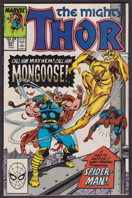 MARVEL COMICS: THE MIGHTY THOR  #391 May 1988. The Madness of Mongoose! VF/NM