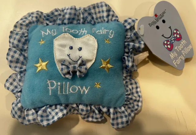 Vintage Papel Giftware My Tooth Fairy Pillow Plush with Pocket NEW w/ tags