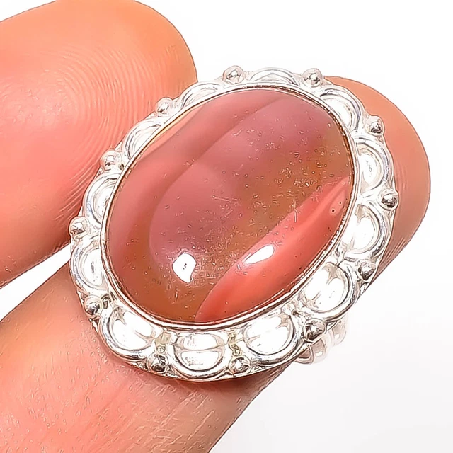 Imperial Jasper - Guadalajara 925 Sterling Silver Handmade Ring s.8.5 TR7508-478