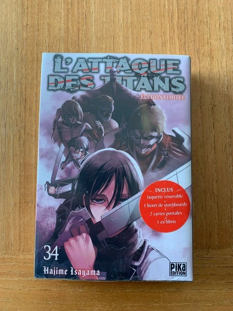 L’attaque Des Titans - Tome 34 - Edition Limitée - SNK T34 Collector - Neuf Fr
