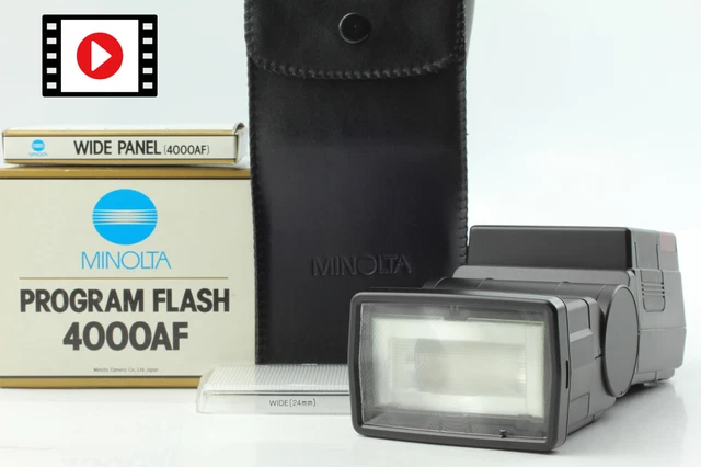 ⏯[MINT /Box] Minolta Program Flash 4000AF Shoe Mount for α9000 α7000 from...