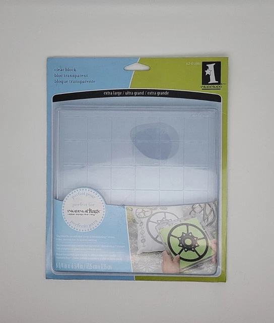 Inkadinkado Clear Acrylic Block-6.75 Inch X 6.75 Inch X.5 Inch 62-05000