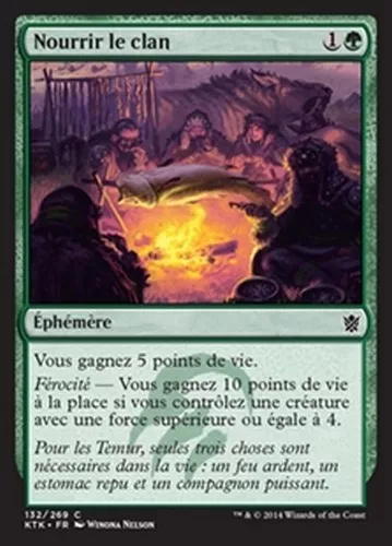 MTG Magic KTK - (4x) Feed the Clan/Nourrir le clan, French/VF