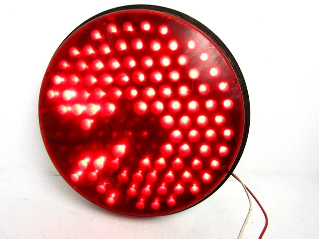 Leotek TSL-EV12R-HP3-A1 Genuine LED Traffic Light 12" Fixture - Red - Used
