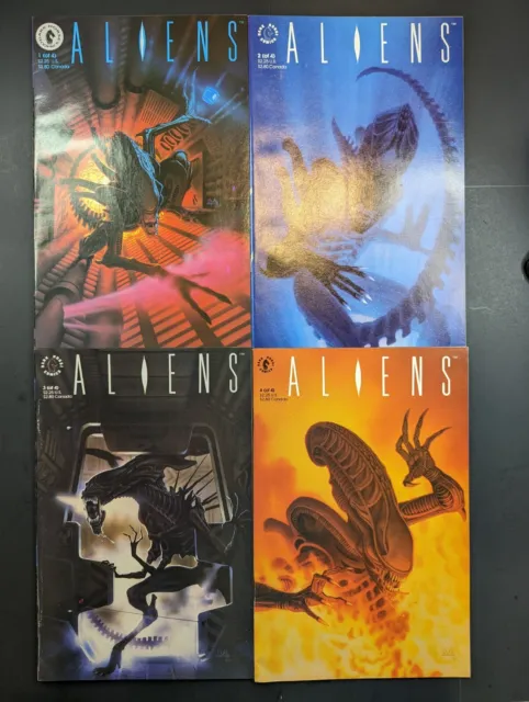 Aliens #1-4 (1989) Complete Series Dark Horse Comics