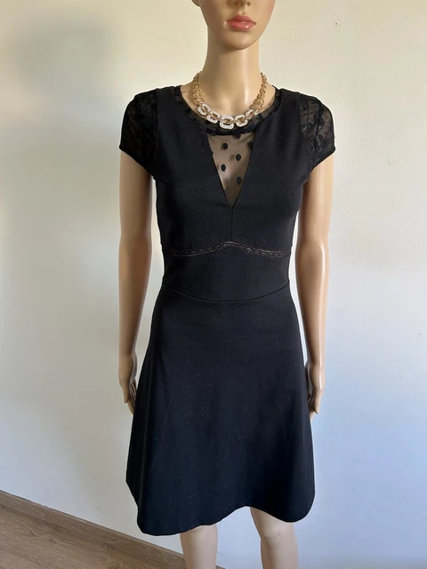 Robe Bustier NAF NAF En Soie Bleue - Taille XS - État Impeccable
