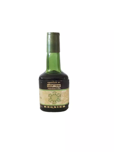 Regnier Creme De Menthe Mint - Circa 1970s RARE Old Miniature 2