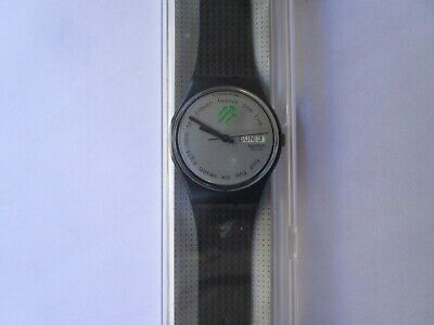 Nuovo orologio da polso SWATCH modello anni ’90 cinturino nero con scatola orig.