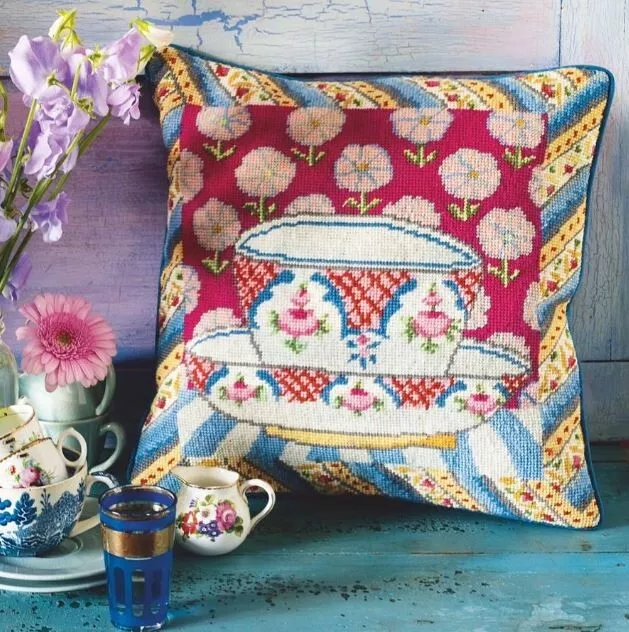 EHRMAN Turkish Tea KAFFE FASSETT retired TAPESTRY NEEDLEPOINT KIT