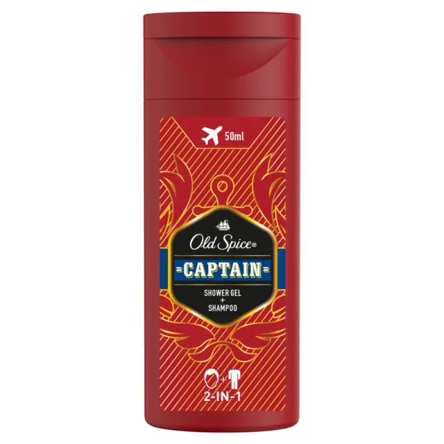 Old Spice gel doccia e shampoo uomo Captain 50ml
