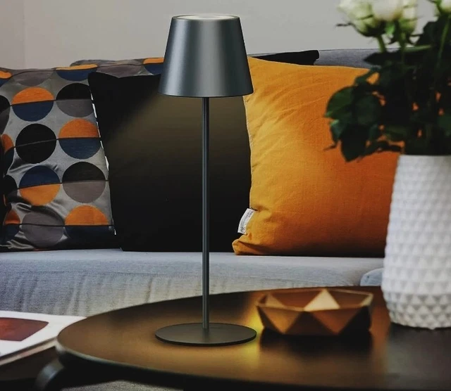 Lampada Da Tavolo Led Touche Ricaricabile Usb Senza Fili 3 Tonalità Di Luce