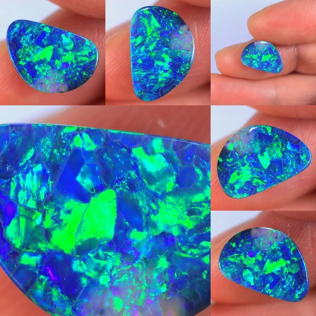 Opale Noire Naturelle Exceptionnelle - 38,17 Carats - Taille Poire - Provenance Éthiopie - Neuf Sans Emballage