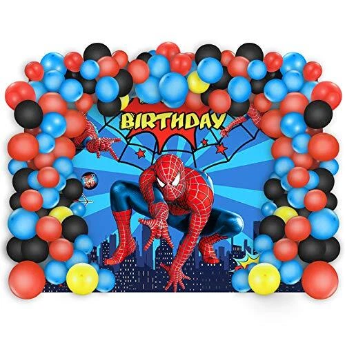 Spiderman Birthday Party Decorations 5 X 3 Ft Backdrop Banner Photography Backgr