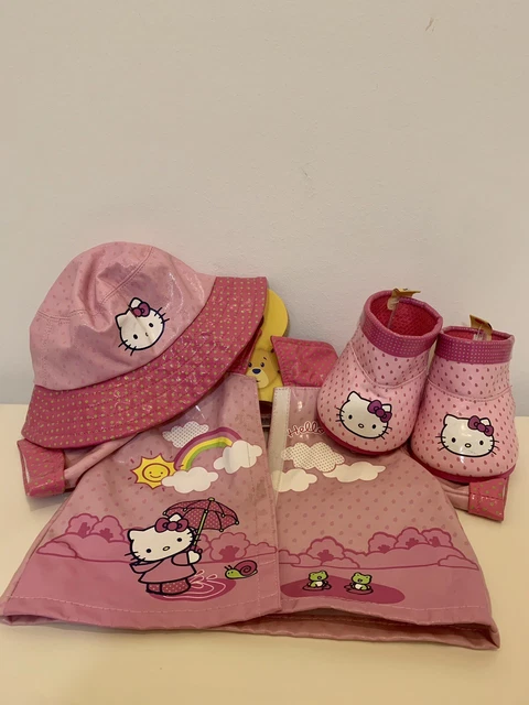 Build A Bear Hello Kitty Raincoat Wellies Hat Sanrio Collection