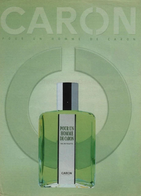 Publicité Presse Originale 1964 Caron Parfum Pour Un Homme - Lavande Noir Et Blanc