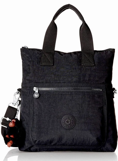 Nwt Kipling Ki2362 Black Tonal Eleva Large Convertible Tote Bag Crossbody