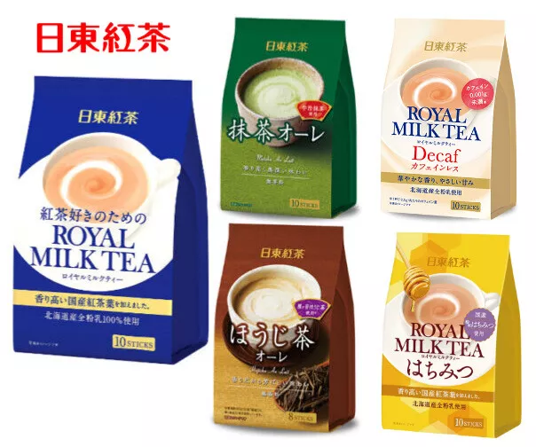 NITTOH  tea sticks (royal milk tea, houjicha, matcha au lait, honey, decaf)