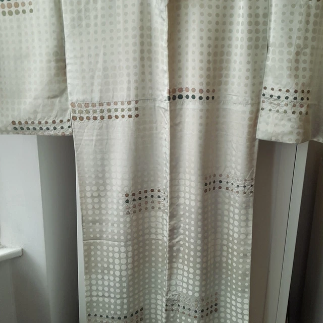 Shibori Shibori Vintage Rinzu Silk Tinto Cravatta Verde Punti Argenteo Modello Perfetto