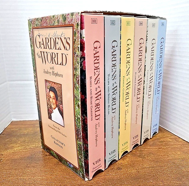 GARDENS OF THE World Audrey Hepburn VHS Vintage 1994 Collector's