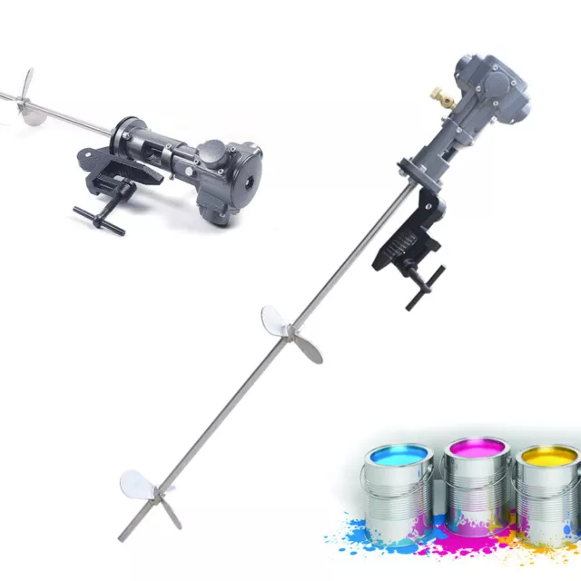 50 Gallon 200L Tank Pneumatic Paint Bracket Mixer W/ 160mm Blade Stainless Steel