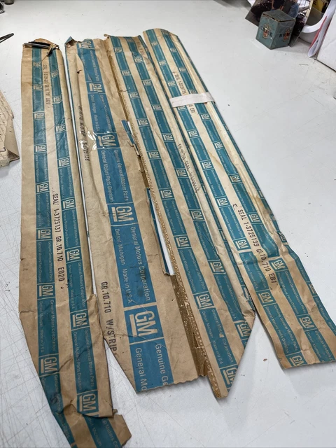 NOS 1956-62 Corvette Door Window Fuzzy Set 4pc. L&R, Inner & Outer 3725135
