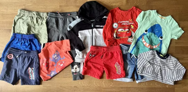 Boys Clothes Bundle 3-4 Years Zip Hoodie Jacket Tops T-shirts Joggers & Shorts