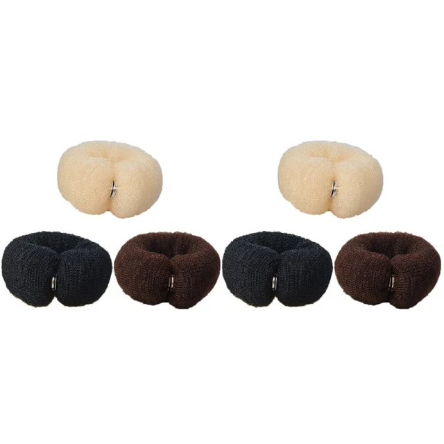6 Pcs Hair Bun Covers Women Large Chignon Hair Donut Bun Maker