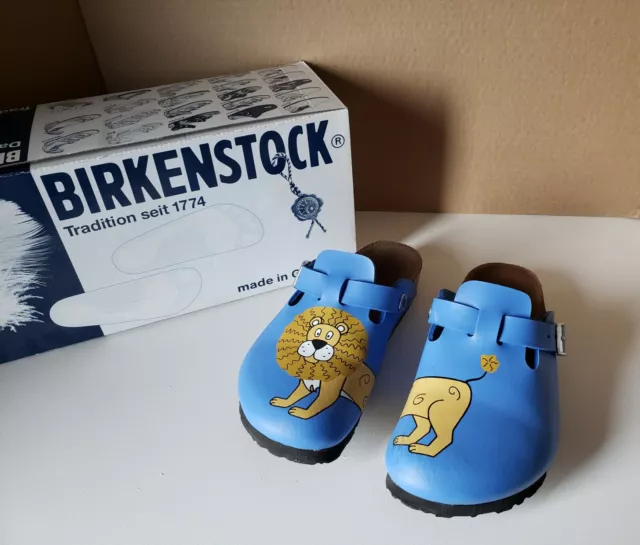 BIRKENSTOCK LION WOODBY Birko Flor Clogs Mules Size 31 Kids 13 Slip On Birki s 39.99 PicClick