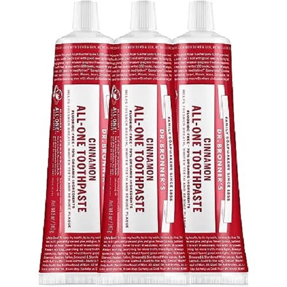DR BRONNER'S CINNAMON Organic AllOne Toothpaste 5 oz***3 pack**** 27.