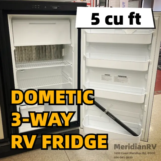 DOMETIC RM2554RB1F - 3-Way RV Fridge; 5 cu.ft; Refrigerator / Freezer; Americana