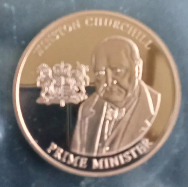 Winston Churchill Large Medal (Leaders Of The World)  27g 40mm