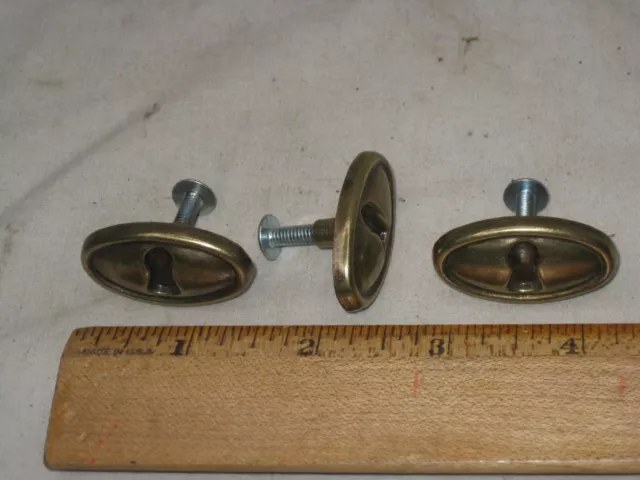 3 small faux skeleton key handles drawer pulls pull handle lot 0-1017 3