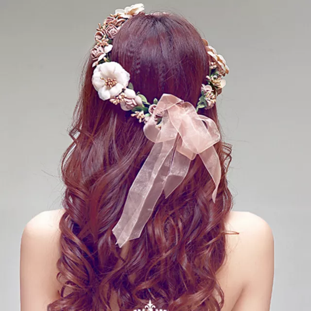 New Floral Flower Party Wedding Crown Hair Wreaths Headband Hair Band Garland-wq