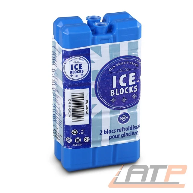 2x KÜHLAKKU KÜHLAKKUS KÜHLELEMENTE FÜR KÜHLBOX ODER KÜHLTASCHE 200ml KÜHLPACK