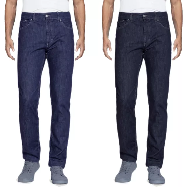 Jeans Uomo Comodo Regular Fit Pantaloni Leggeri Elasticizzati Comfort VEQUE