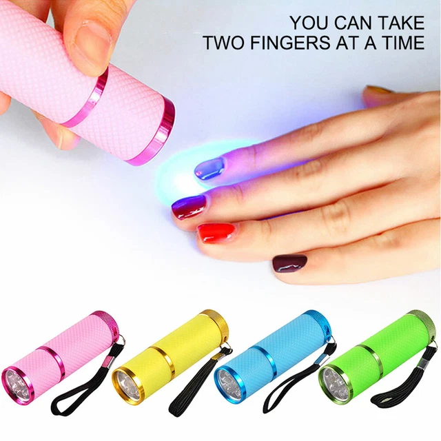 Mini Portatile 12W Unghie Asciuga LED Torcia Lampada UV Per Gel Veloce Cura
