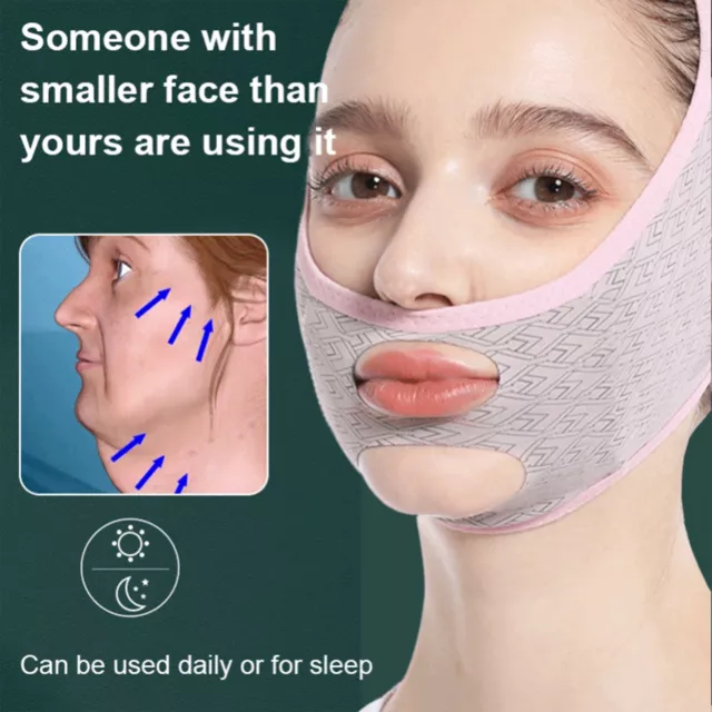 V FACE SLIMMING Belt Facial Cheek Bandage Firm Lifting Band Anti-Wrinkle  Stra MB $10.75 - PicClick AU